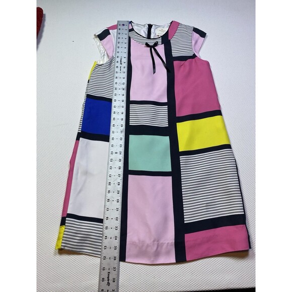 Kate Spade New York Claudette Dress Color Block Pastels Shift Cap Sleeve Size 8 - Picture 6 of 15